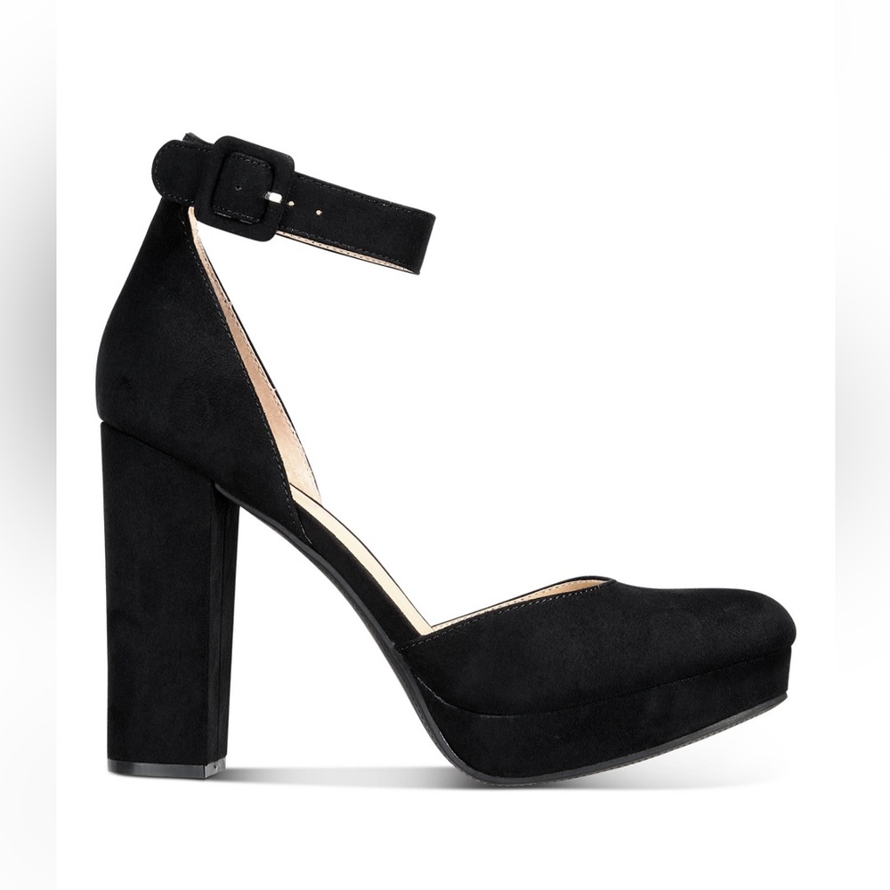 Sun + Stone Black Platform Heels - Picture 4 of 8